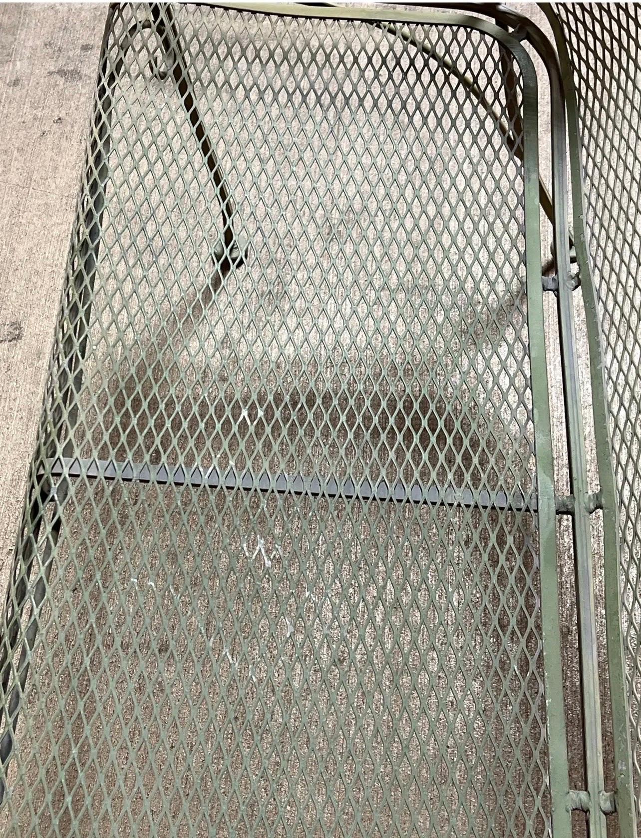 Mid Century Salterini Iron Zig Zag Settee, Attributed 2