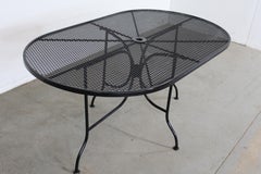 Mid-Century Salterini Oval Iron Outdoor Dining Table