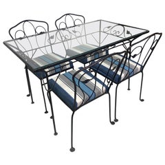 Used Mid Century Salterini Patio Set, 5 Pieces