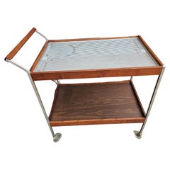 Mid-Century Salton Hotable Automatic Food Warmer Rolling Bar Cart