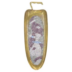 Mid Century Salvador Terán Mosaic and Brass Tray