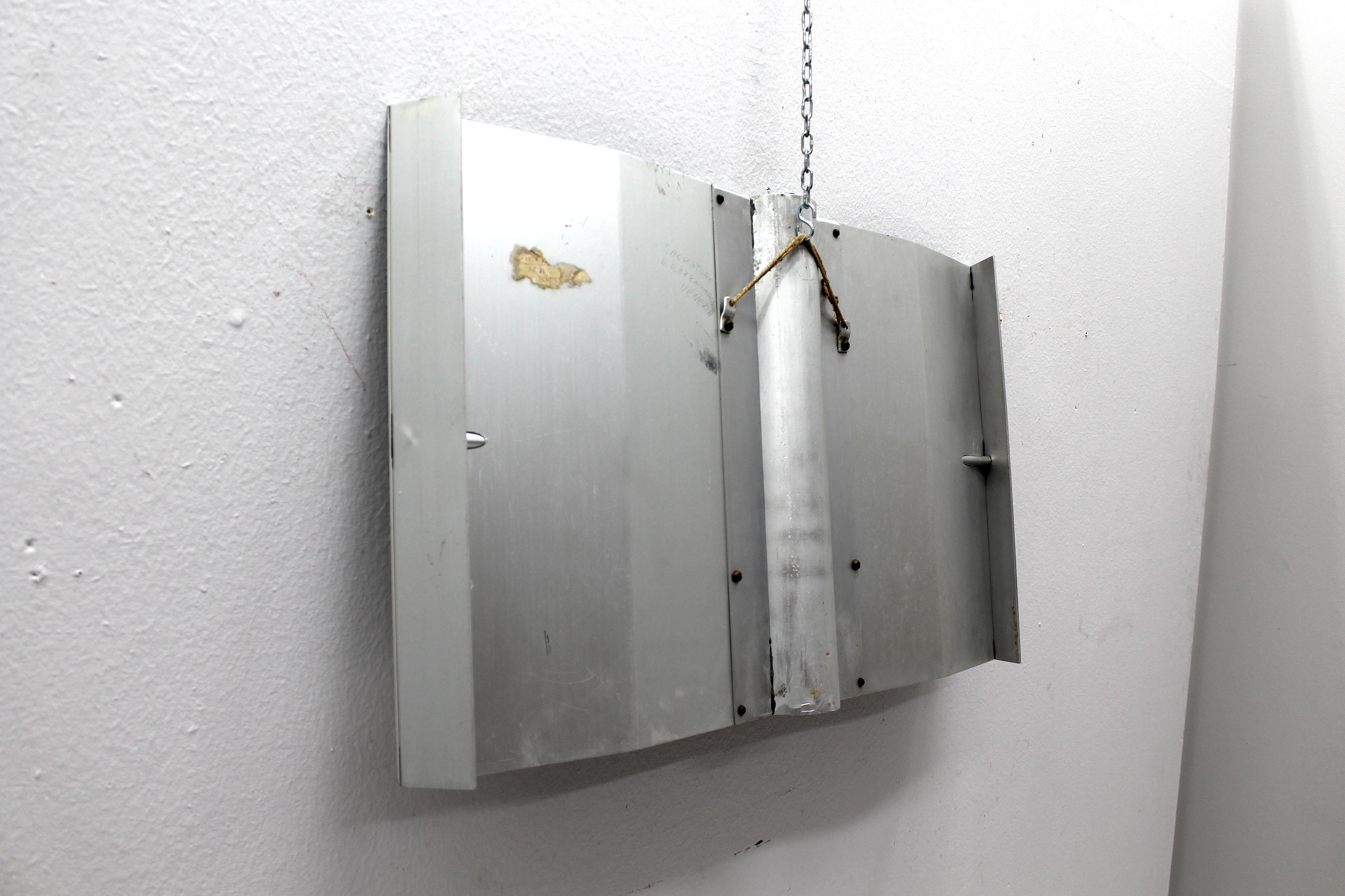 Mid-Century Salvatore Messina Aluminium Panel Sculpture Italy in 1960s 4