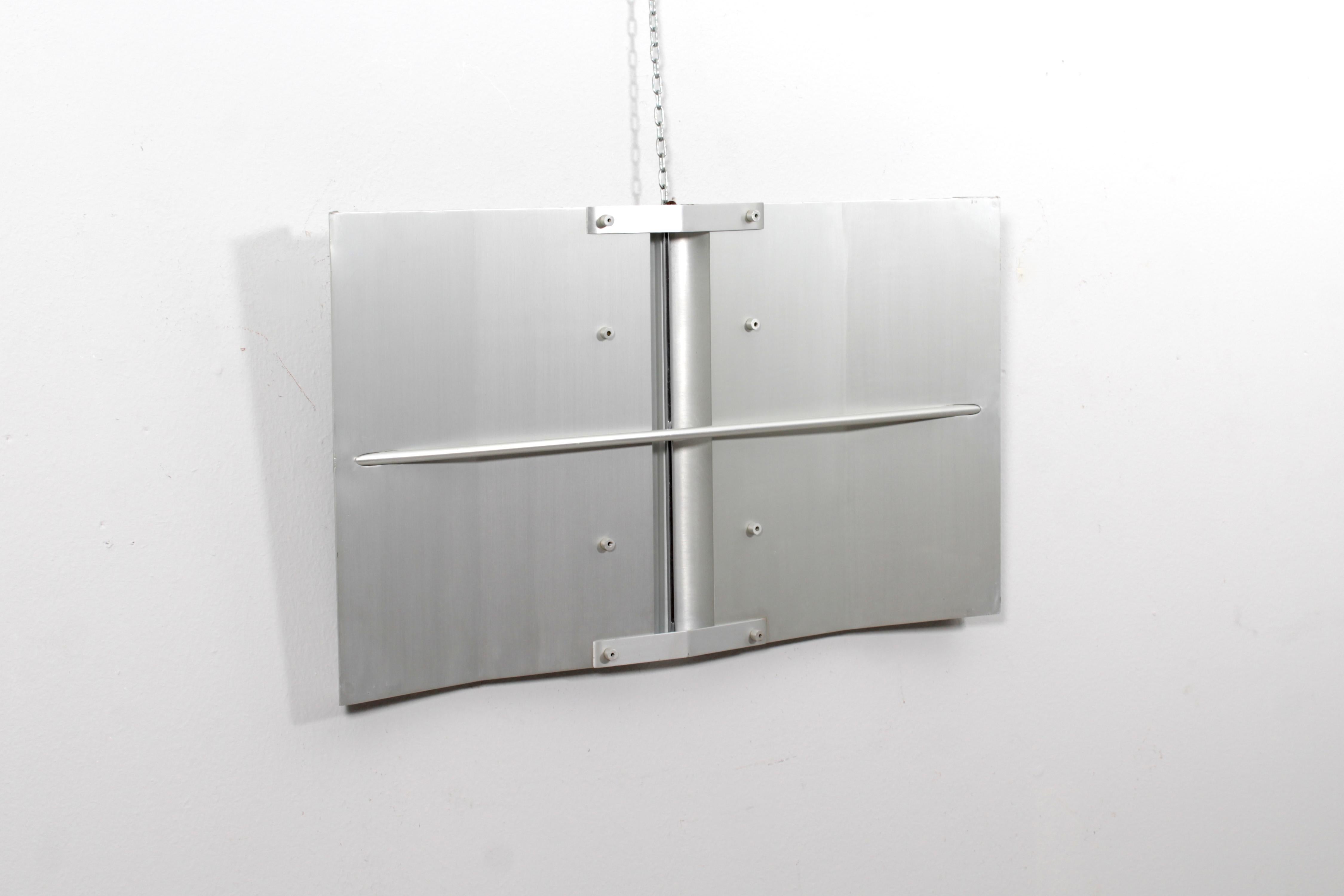 Mid-Century Modern Mid-Century Salvatore Messina Aluminium Panel Sculpture Italy in 1960s