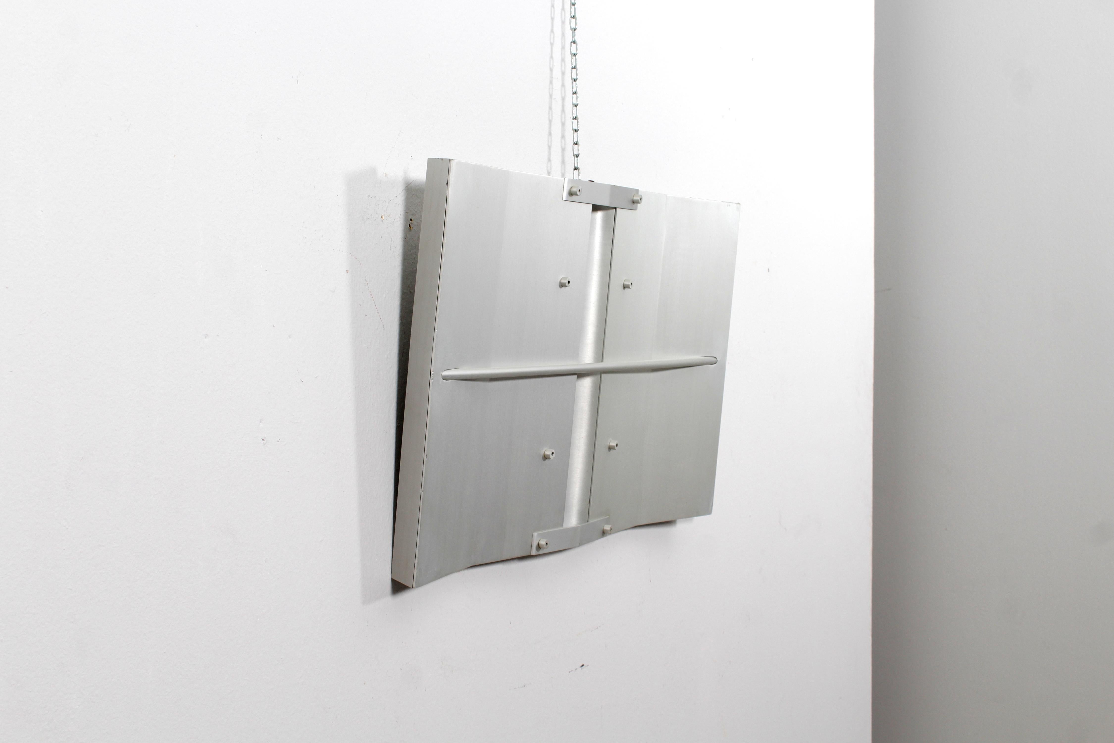 Italian Mid-Century Salvatore Messina Aluminium Panel Sculpture Italy in 1960s