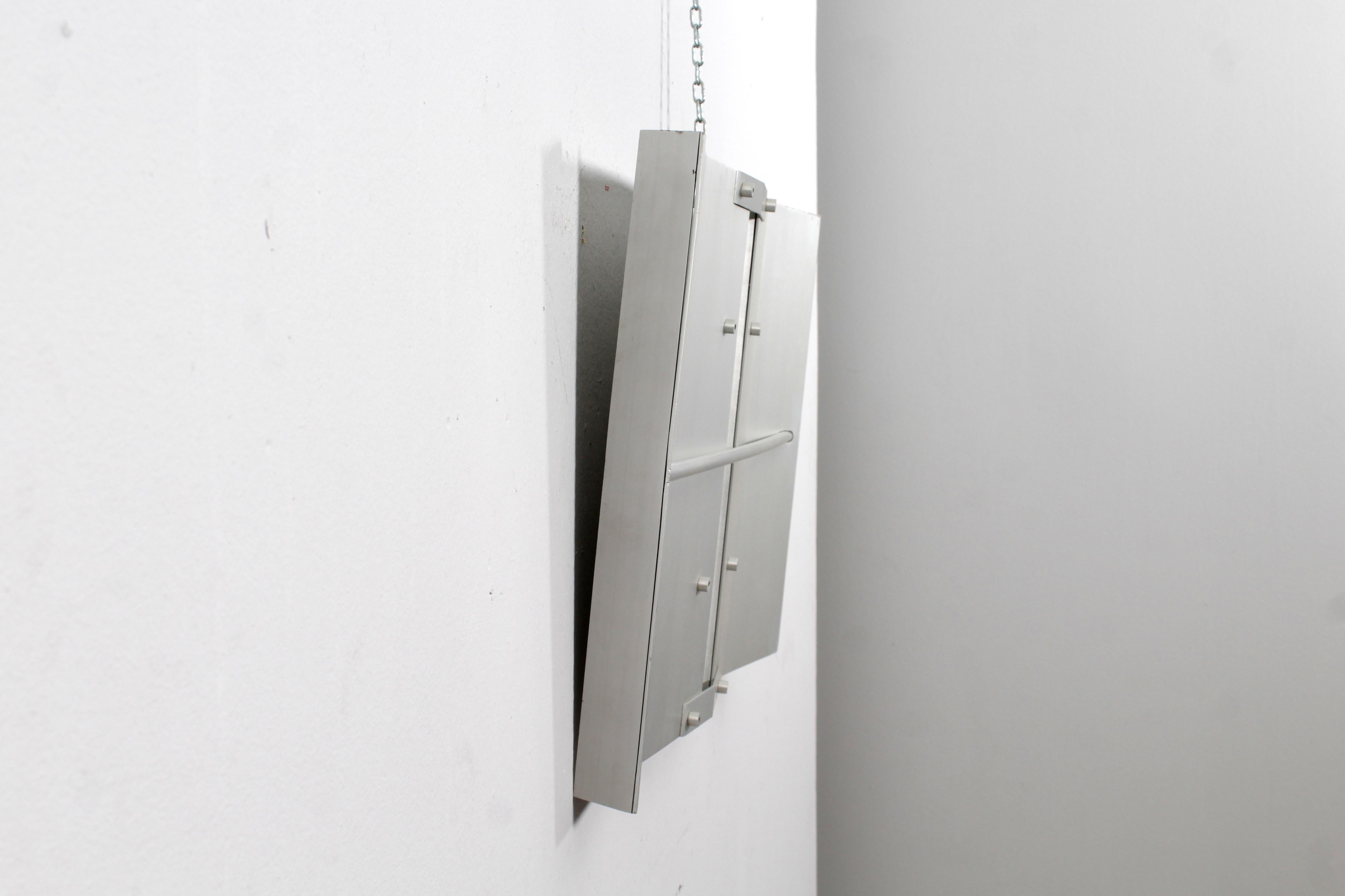 Mid-Century Salvatore Messina Aluminium Panel Sculpture Italy in 1960s In Good Condition In Palermo, IT