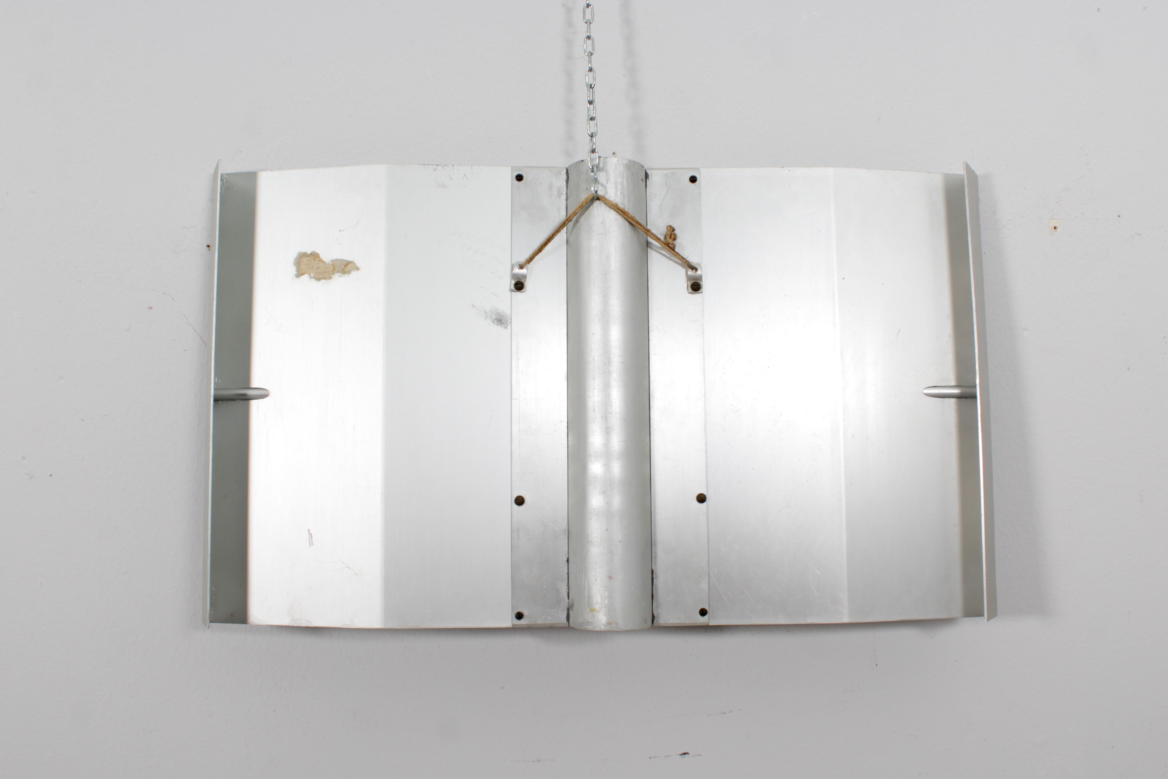 Mid-Century Salvatore Messina Aluminium Panel Sculpture Italy in 1960s 2