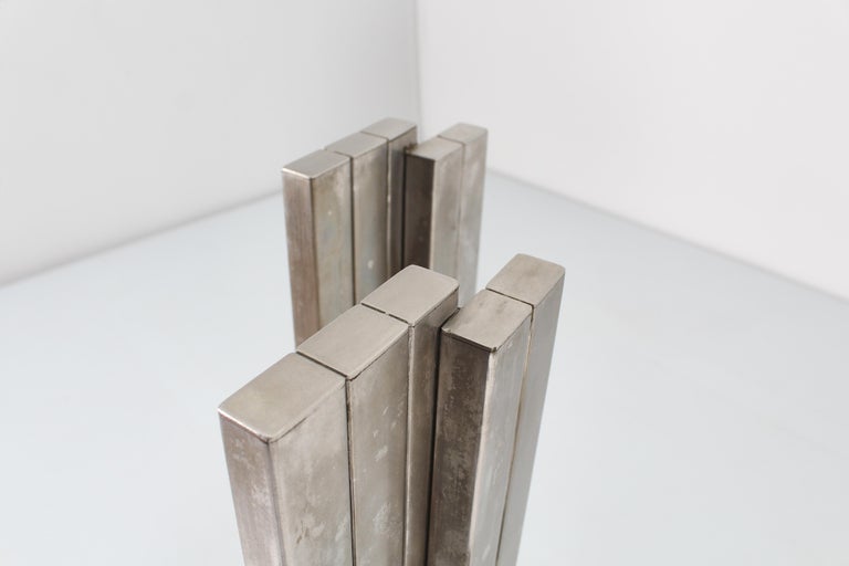Midcentury Salvo Messina Steel Sheet Volume Sculpture Italy in, 1960s
