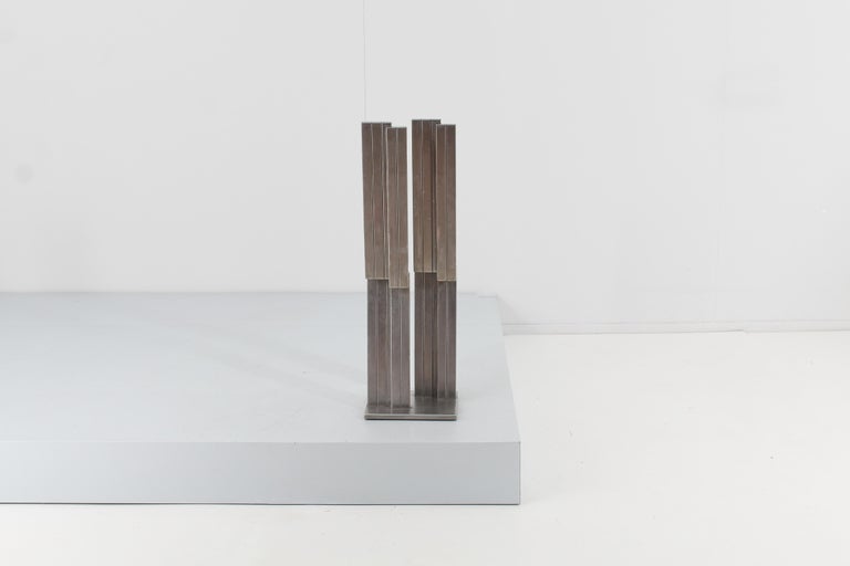 Midcentury Salvo Messina Steel Sheet Volume Sculpture Italy in, 1960s