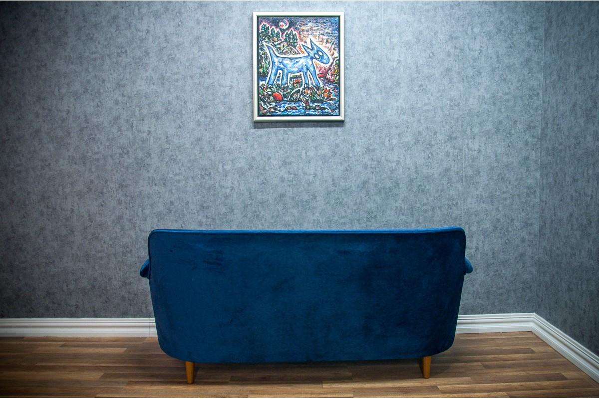 Mid-century Samsas Sofa by Carl Malmsten for O.H. Sjögren, 1970s In Good Condition In Chorzów, PL