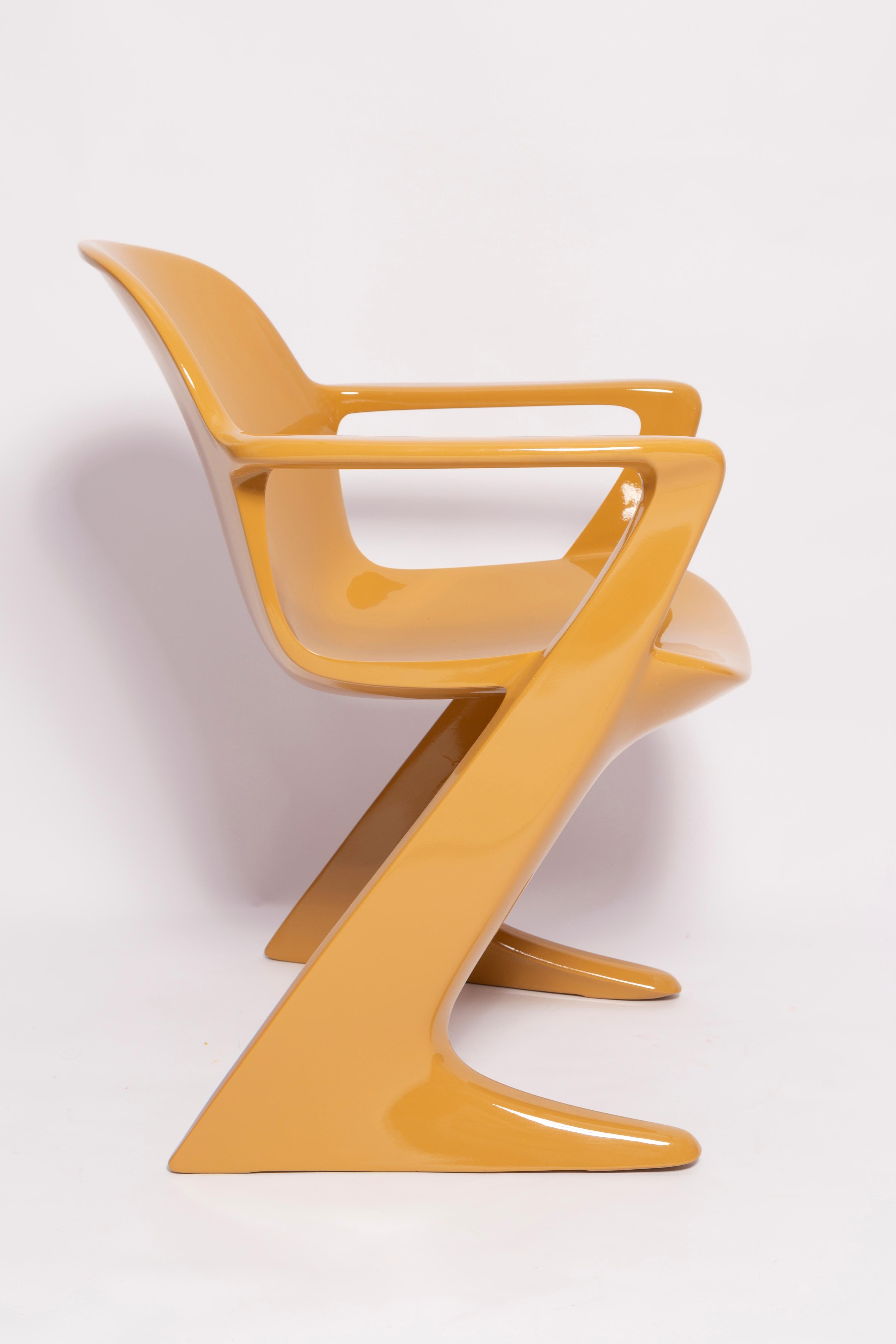 Mid-Century Modern Mid-Century Sand Beige Kangaroo Chair Designed by Ernst Moeckl, Germany, 1968 For Sale