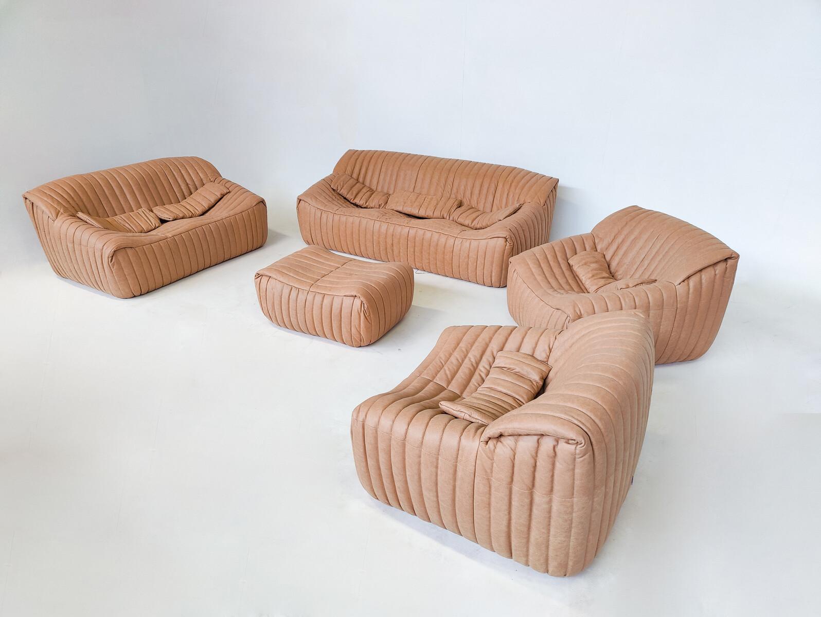 Mid-Century Sandra Seating Set by Annie Hieronimus for Ligne Roset, 1970s   In Good Condition In Brussels, BE
