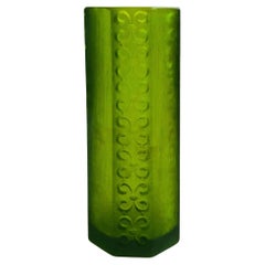 Mid Century Sascha Brastoff Green Resin Candle Holder or Vase