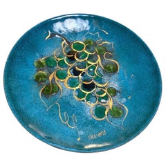 Mid-Century Sascha Brastoff Signed Enamel Plate