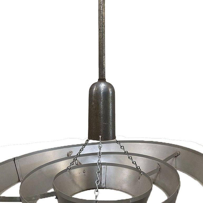 Plafonnier « Saturn » du milieu du siècle en aluminium 19