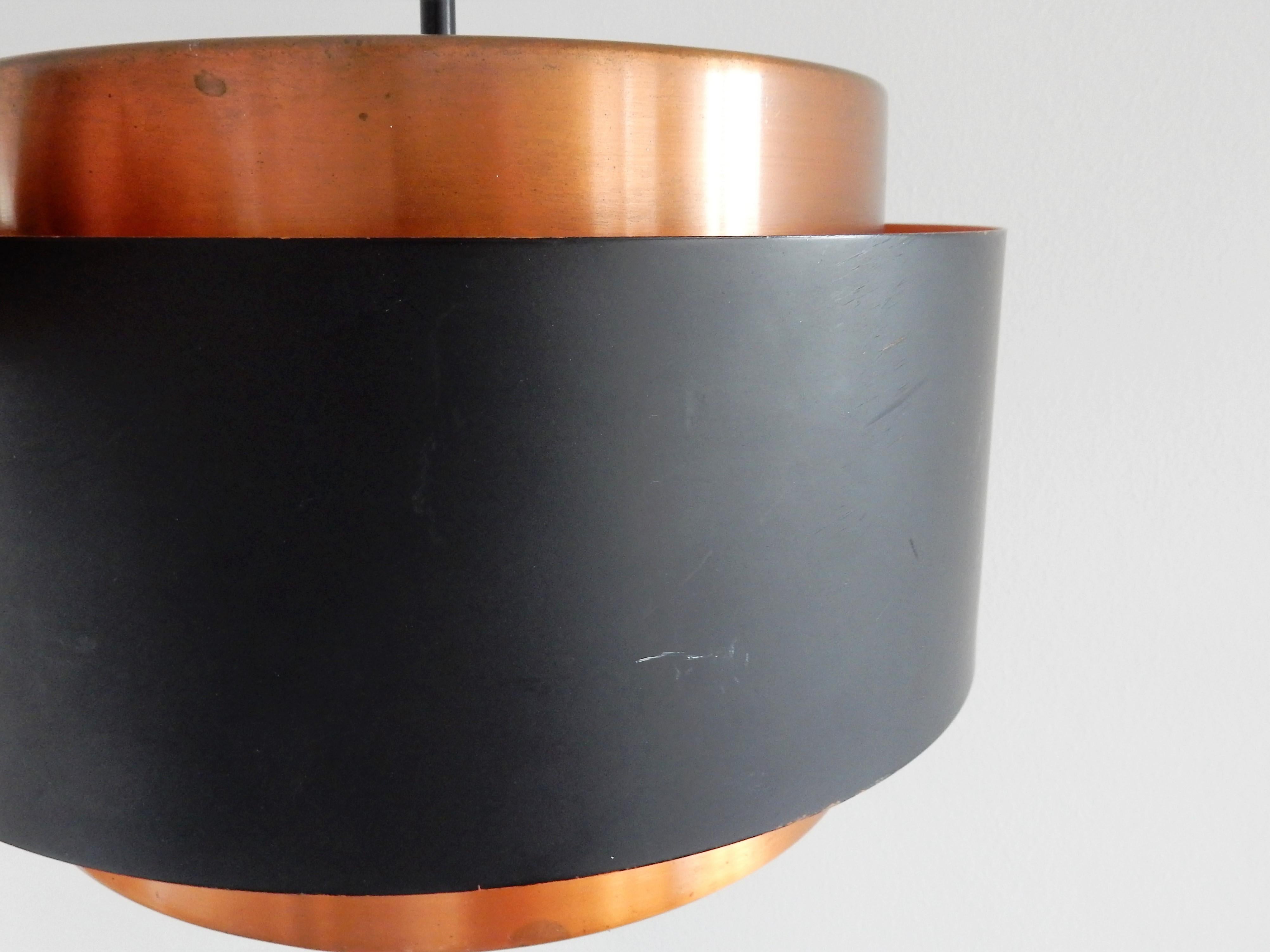 Metal Midcentury Saturn Pendant Lamp by Jo Hammerborg for Fog & Mørup, Denmark, 1960s
