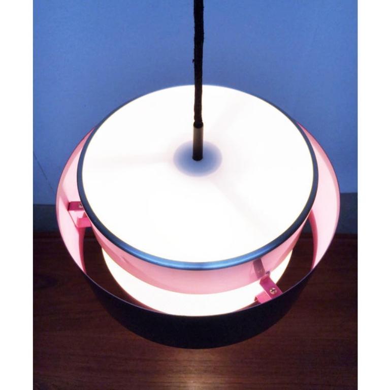 Metallo Lampada a sospensione Saturn di metà secolo di Jo Hammerborg per Fog and Morup, 1960 in vendita