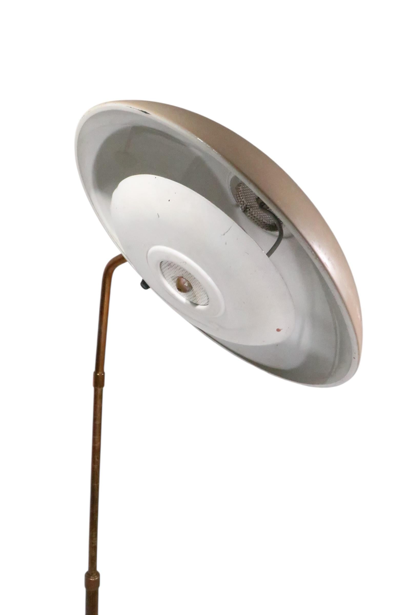 Mid Century Saucer Shade Stehleuchte Entworfen von Gerald Thurston für Lightolier im Angebot 4