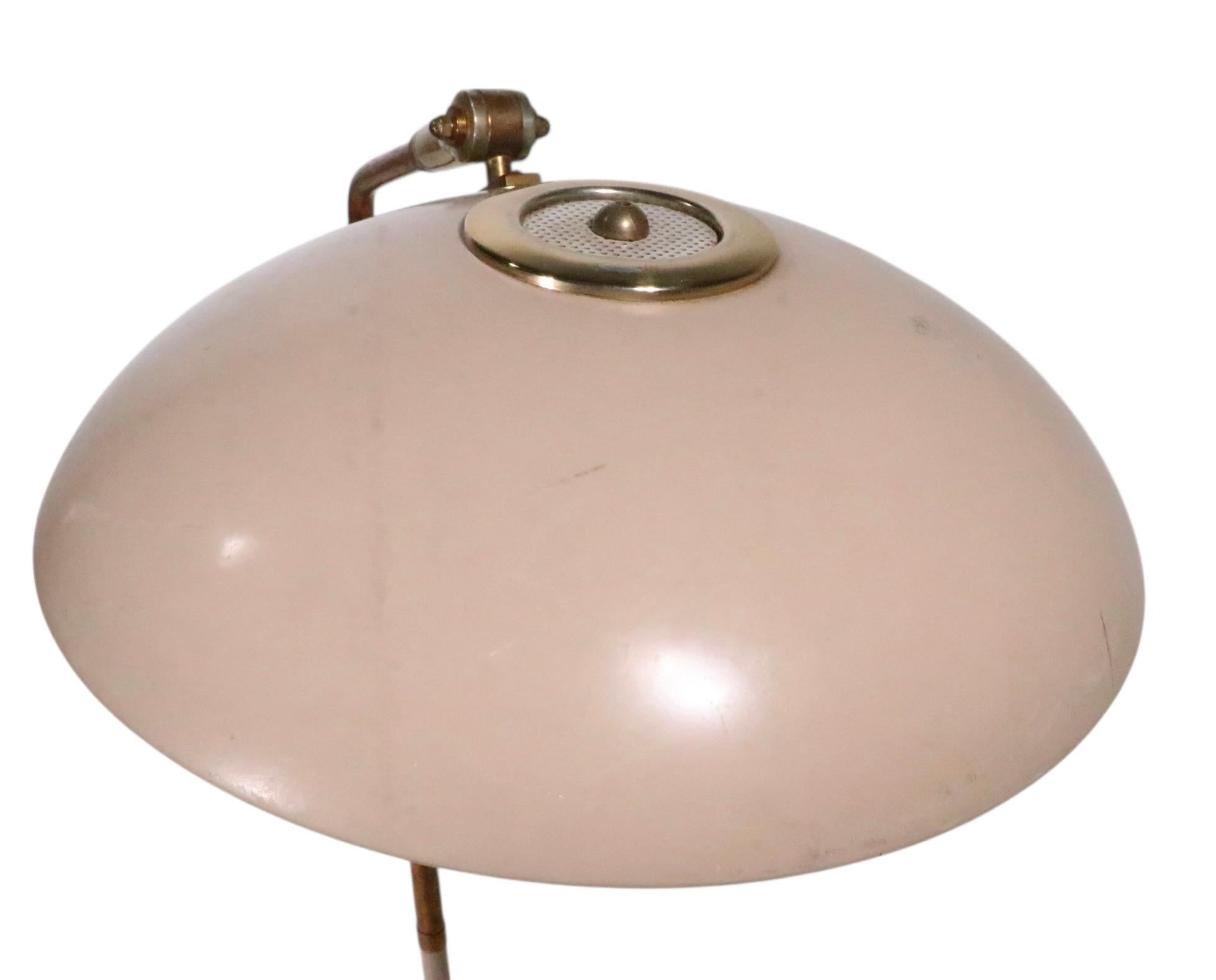 Mid Century Saucer Shade Stehleuchte Entworfen von Gerald Thurston für Lightolier im Angebot 12