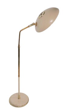 Mid Century Saucer Shade Floor Lamp Designed by Gerald Thurston for Lightolier