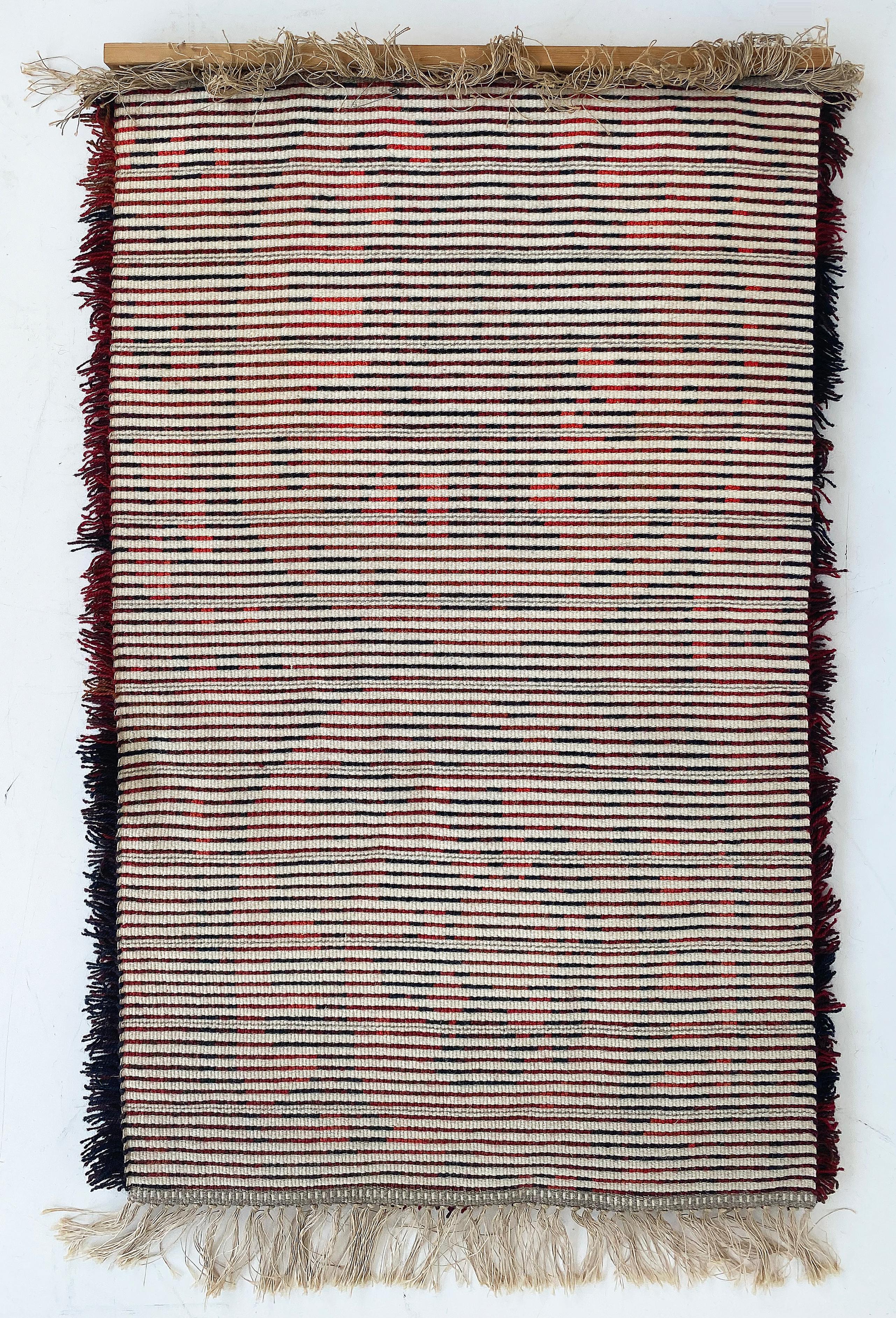 Mid-century Danish Modern Rya Wool Tapestry Wall Hanging 1960s For Sale 1