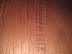 Mid Century Scandanavian Modern Teak End Table with Single Drawer