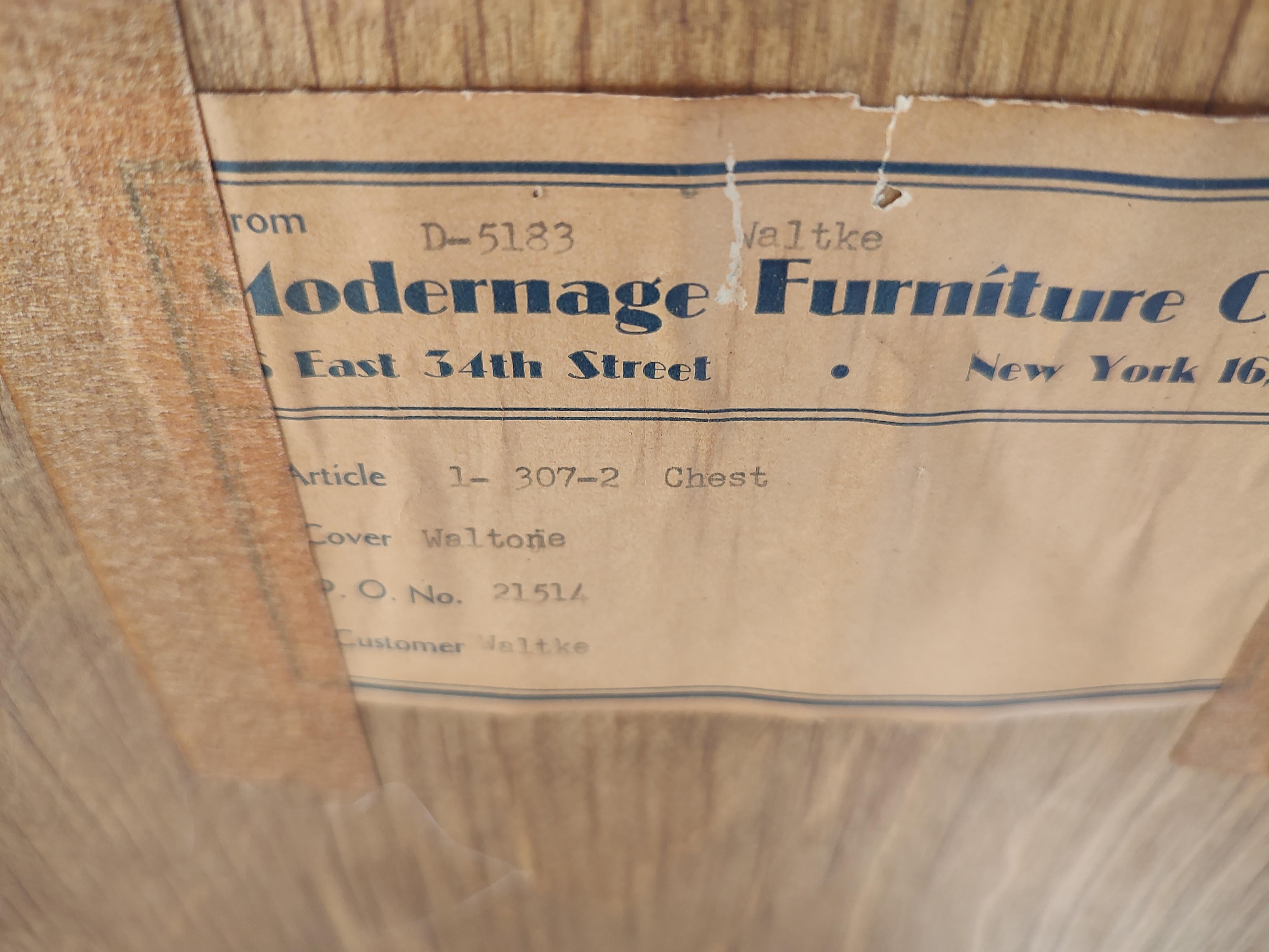 Mid Century Scandinavian Modern Dresser by Edmond Spence Sweden C1953 For Sale 6