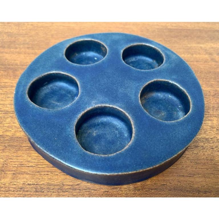 Mid-Century Scandianvian Ceramic Candleholder, 1960s In Excellent Condition For Sale In Hamburg, DE