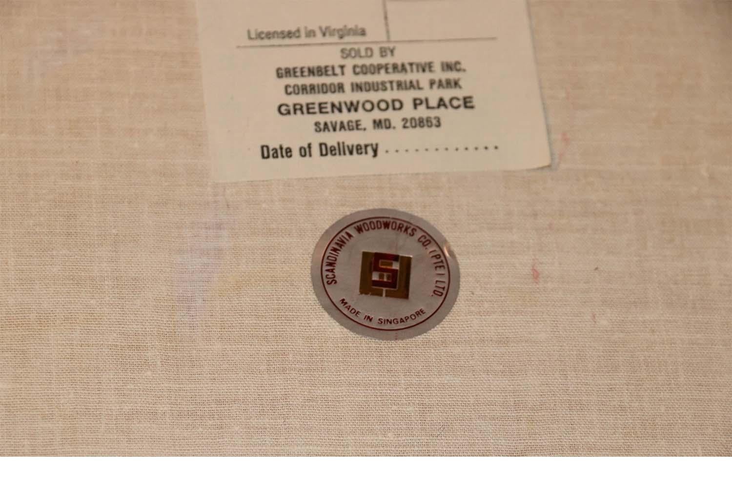 Mitte des Jahrhunderts Scandinavia Woodworks Co. Teakholz-Esszimmerstühle (Mitte des 20. Jahrhunderts)