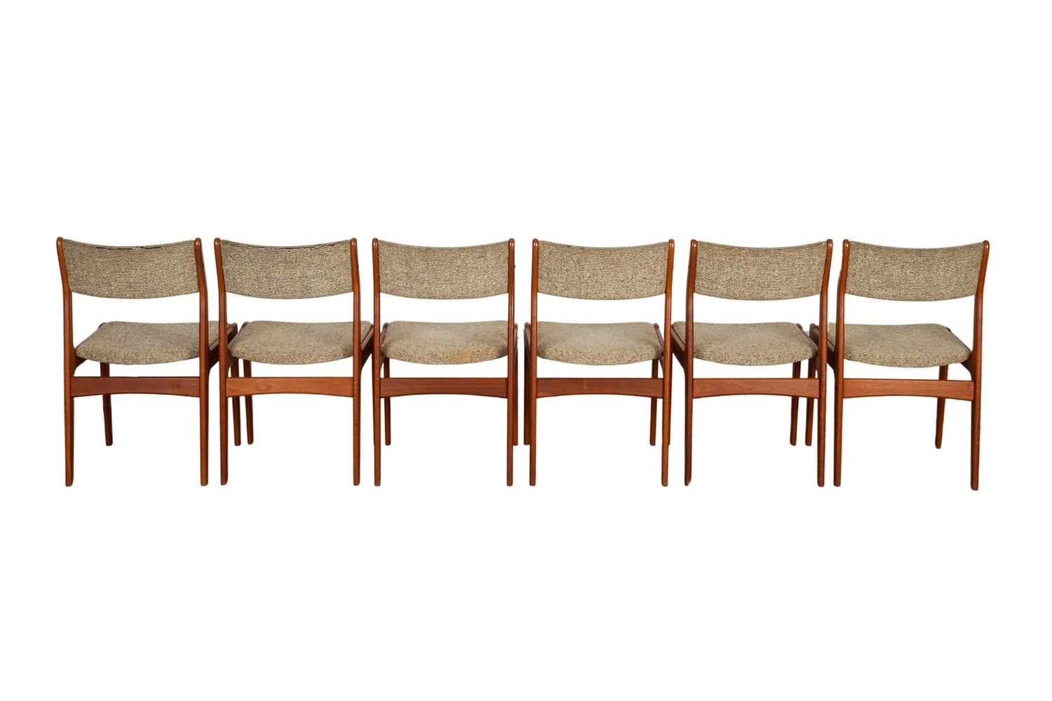 Singaporean Mid-Century Scandinavia Woodworks Co. Teak Dining Chairs six