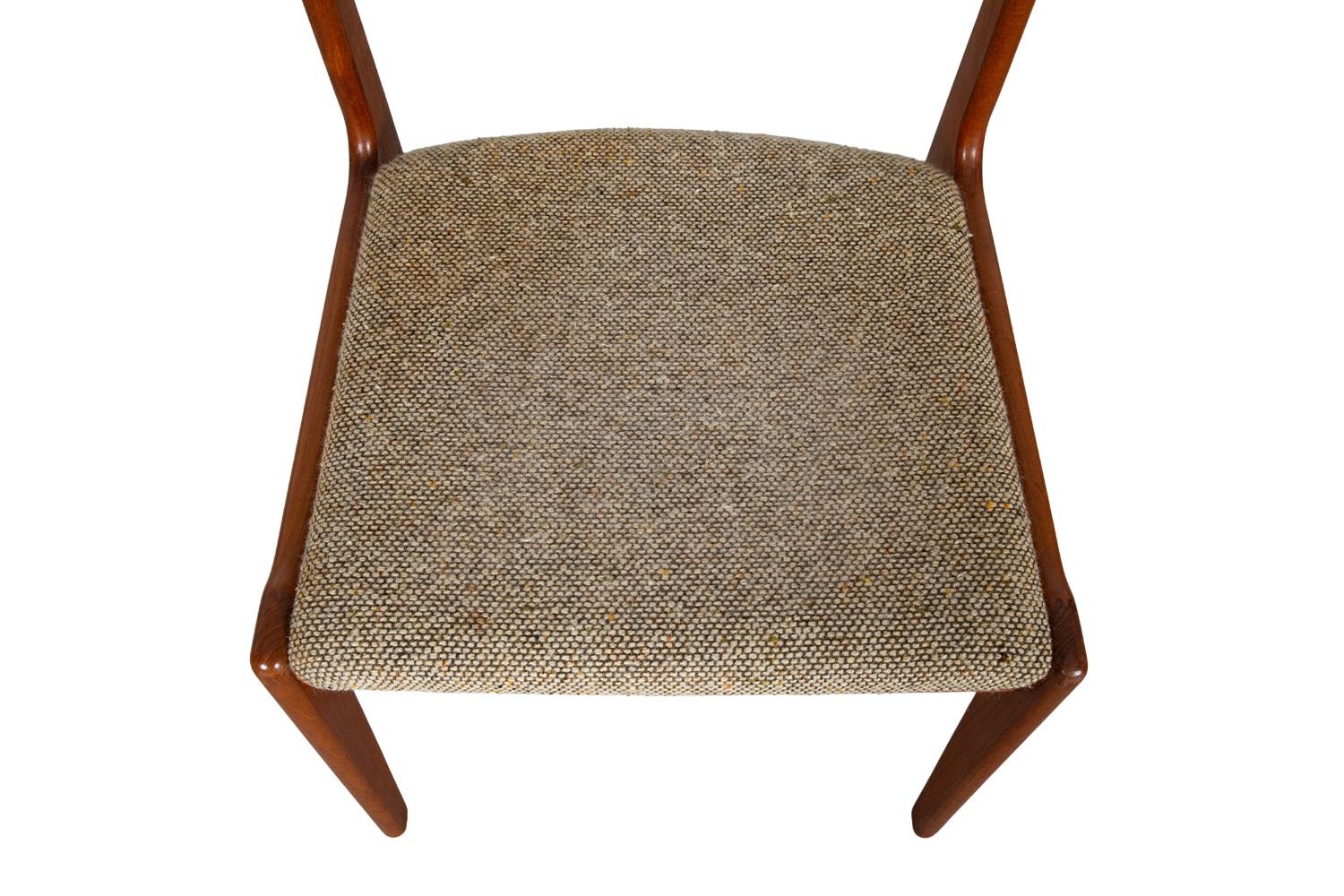 Mid-Century Scandinavia Woodworks Co. Teak Dining Chairs six 1
