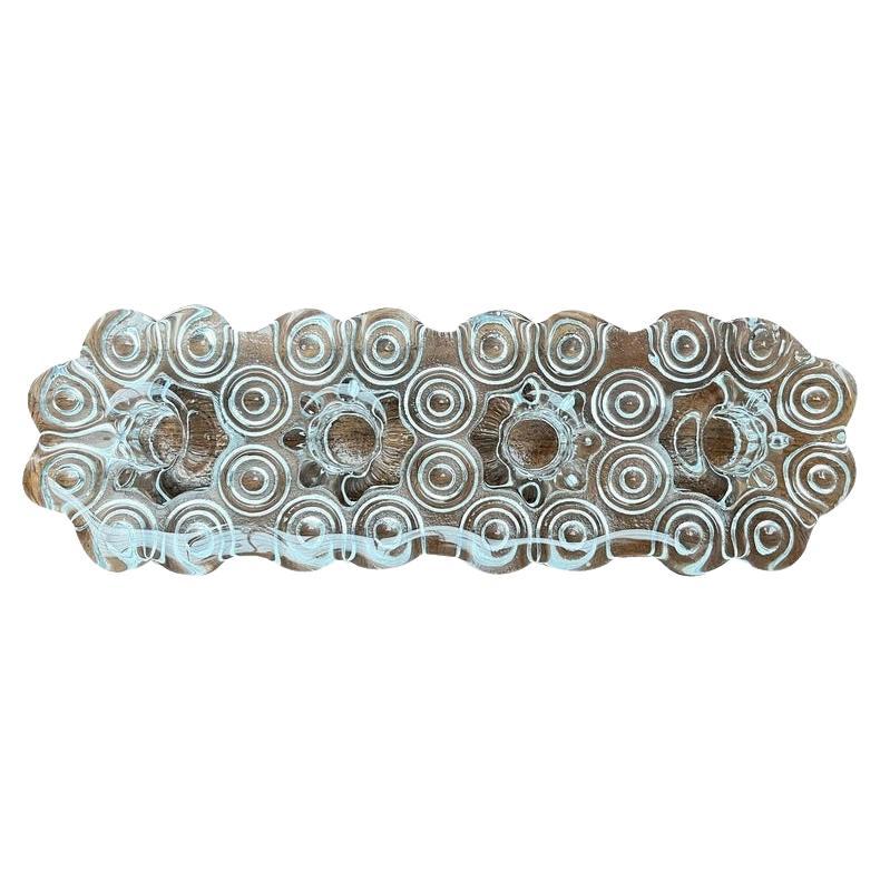 Mid-Century Scandinavian Art Glass Candleholder, 1960s