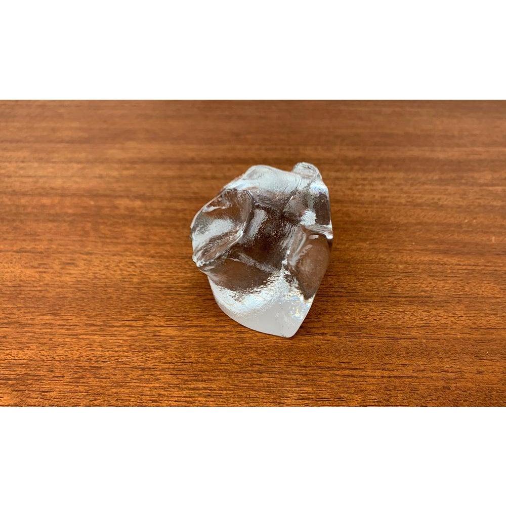 20th Century Mid-Century Scandinavian Art Glass Owl, 1960s For Sale