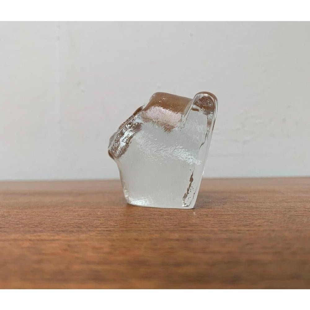 Mid-Century Scandinavian Art Glass Owl, 1960s For Sale 3