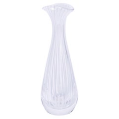 Mid Century Scandinavian Art Glass Tall Bud Vase