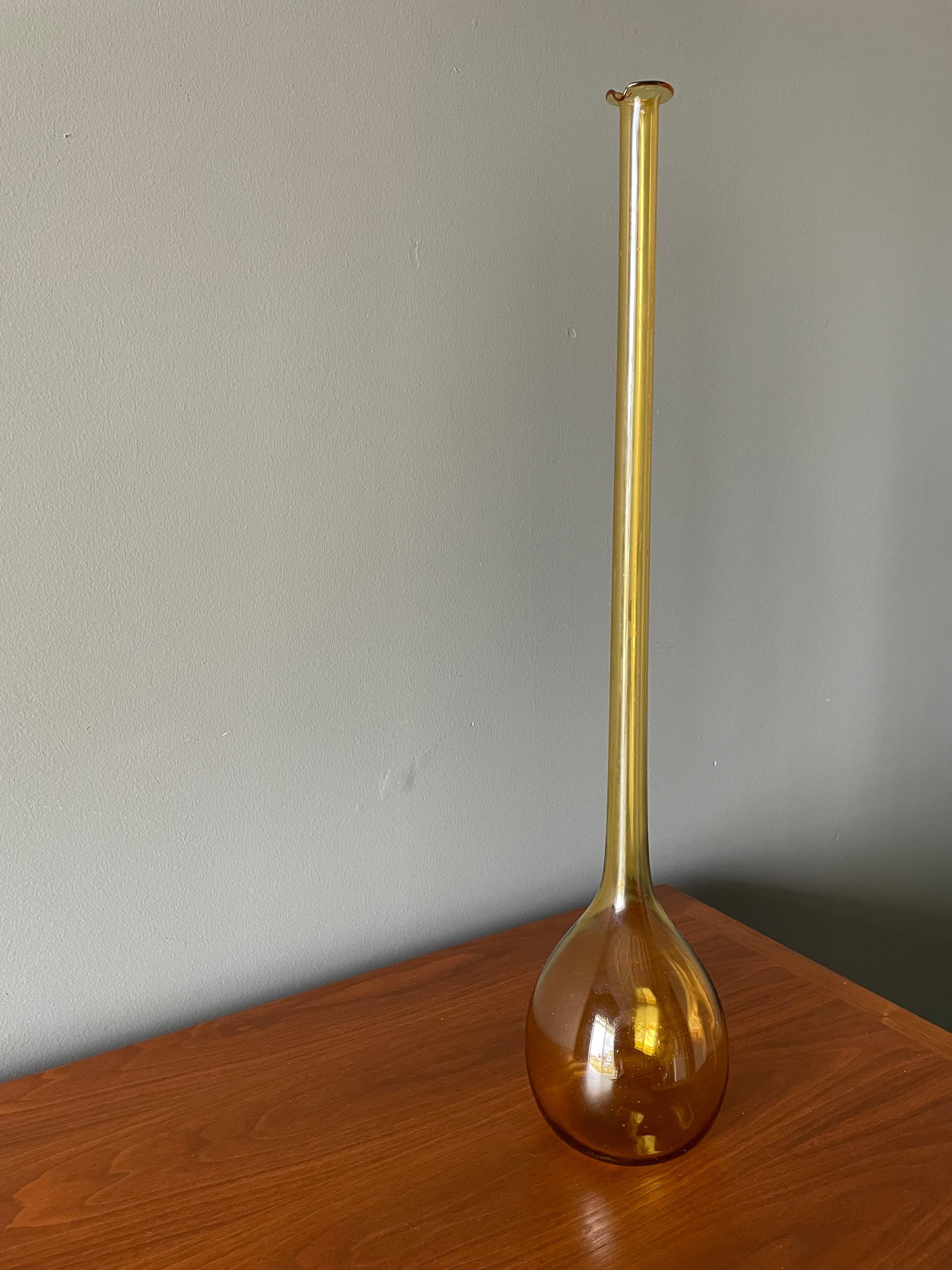 Mid-Century Modern Mid Century Scandinavian Art Glass Vase