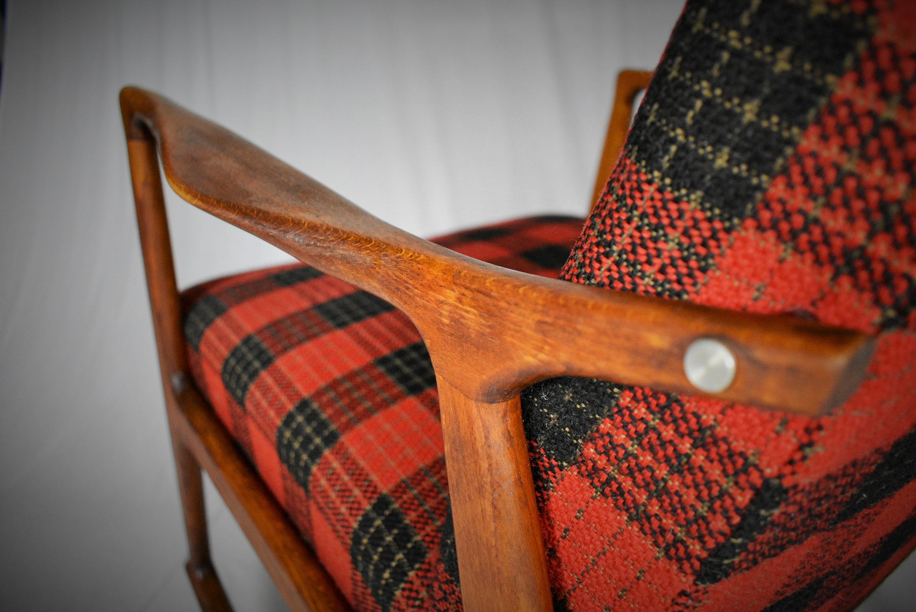 Midcentury Scandinavian Beechwood Rocking Chair, 1960s 10