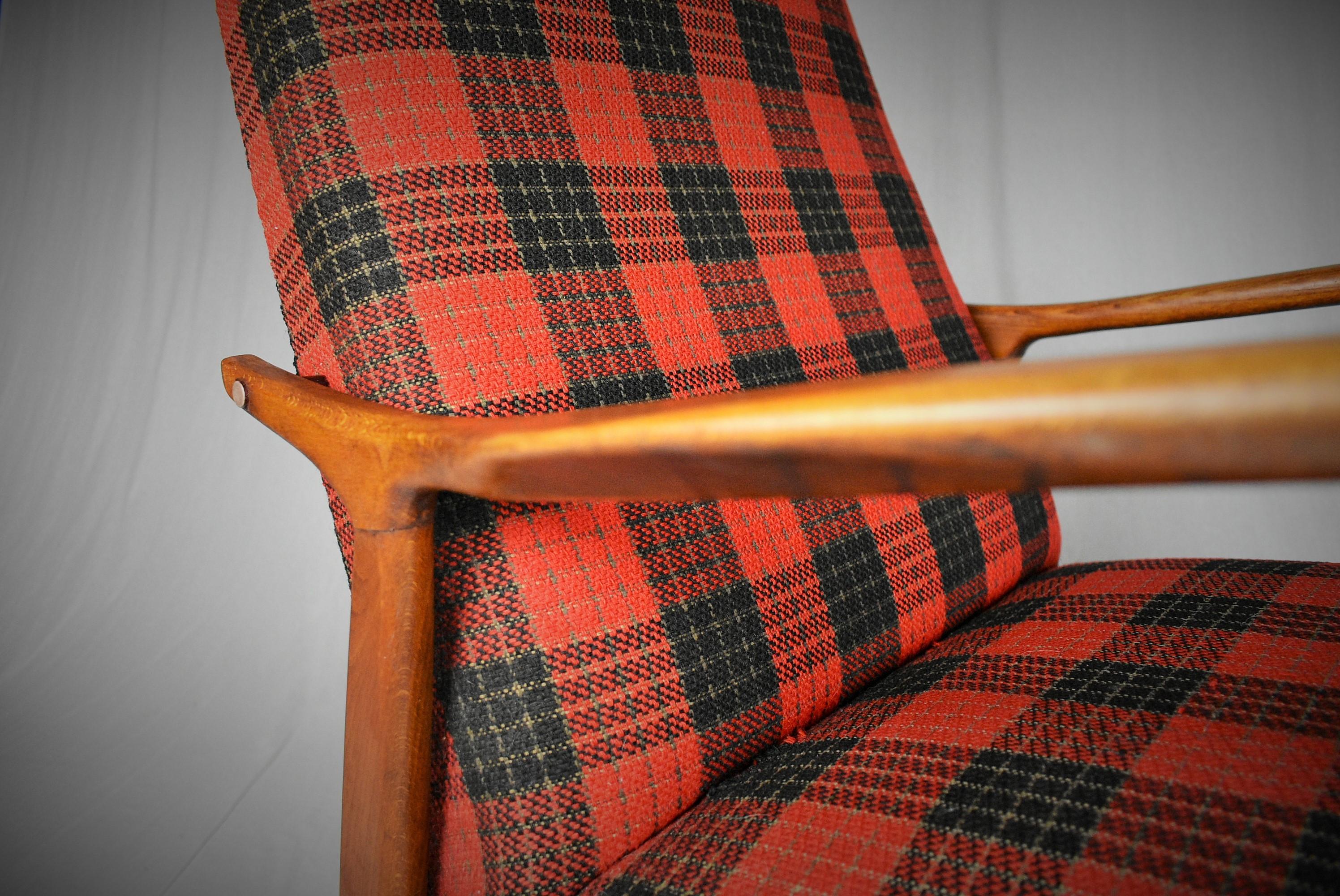 Midcentury Scandinavian Beechwood Rocking Chair, 1960s 2