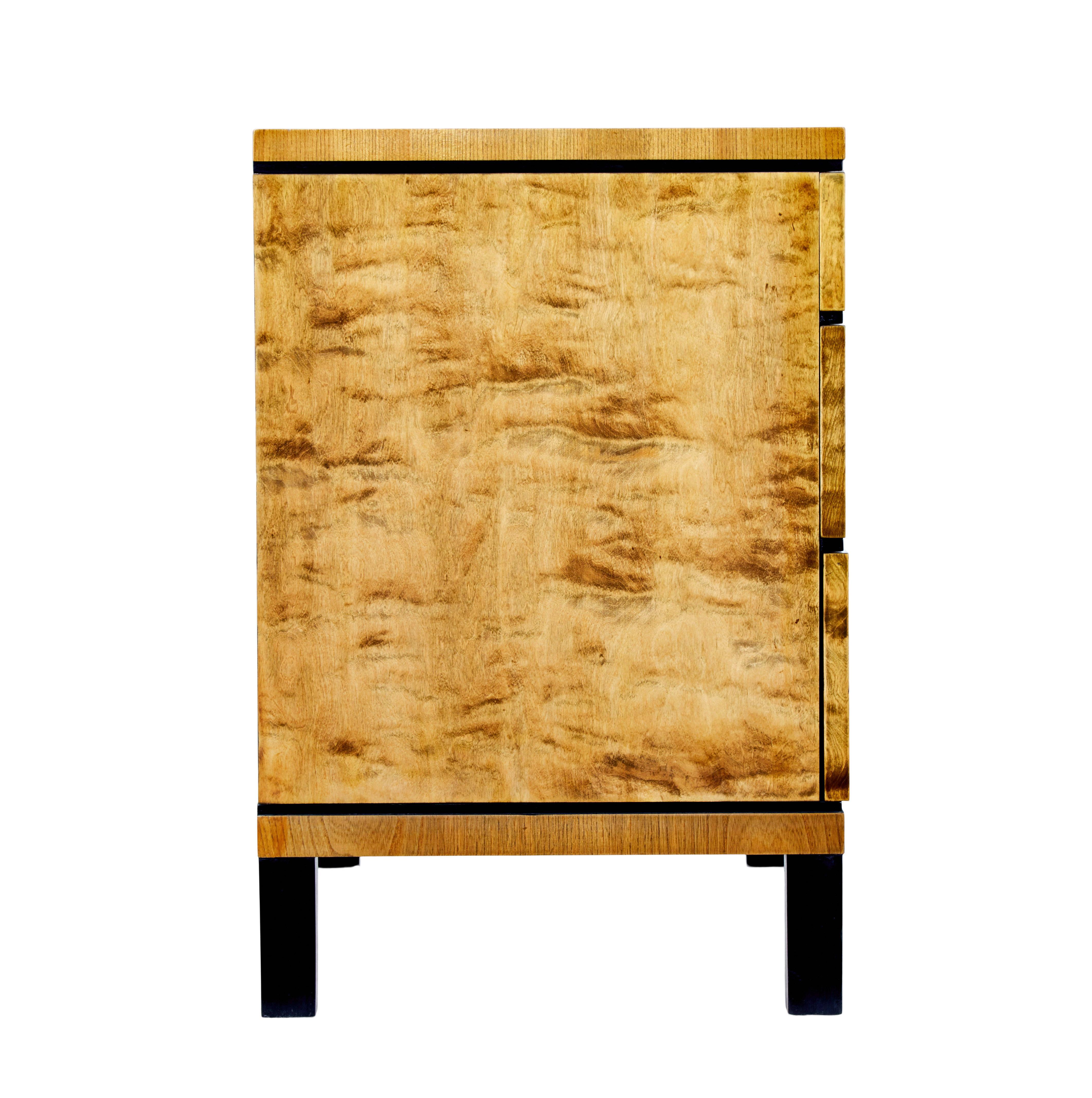 20th Century Mid century Scandinavian birch chest of drawers