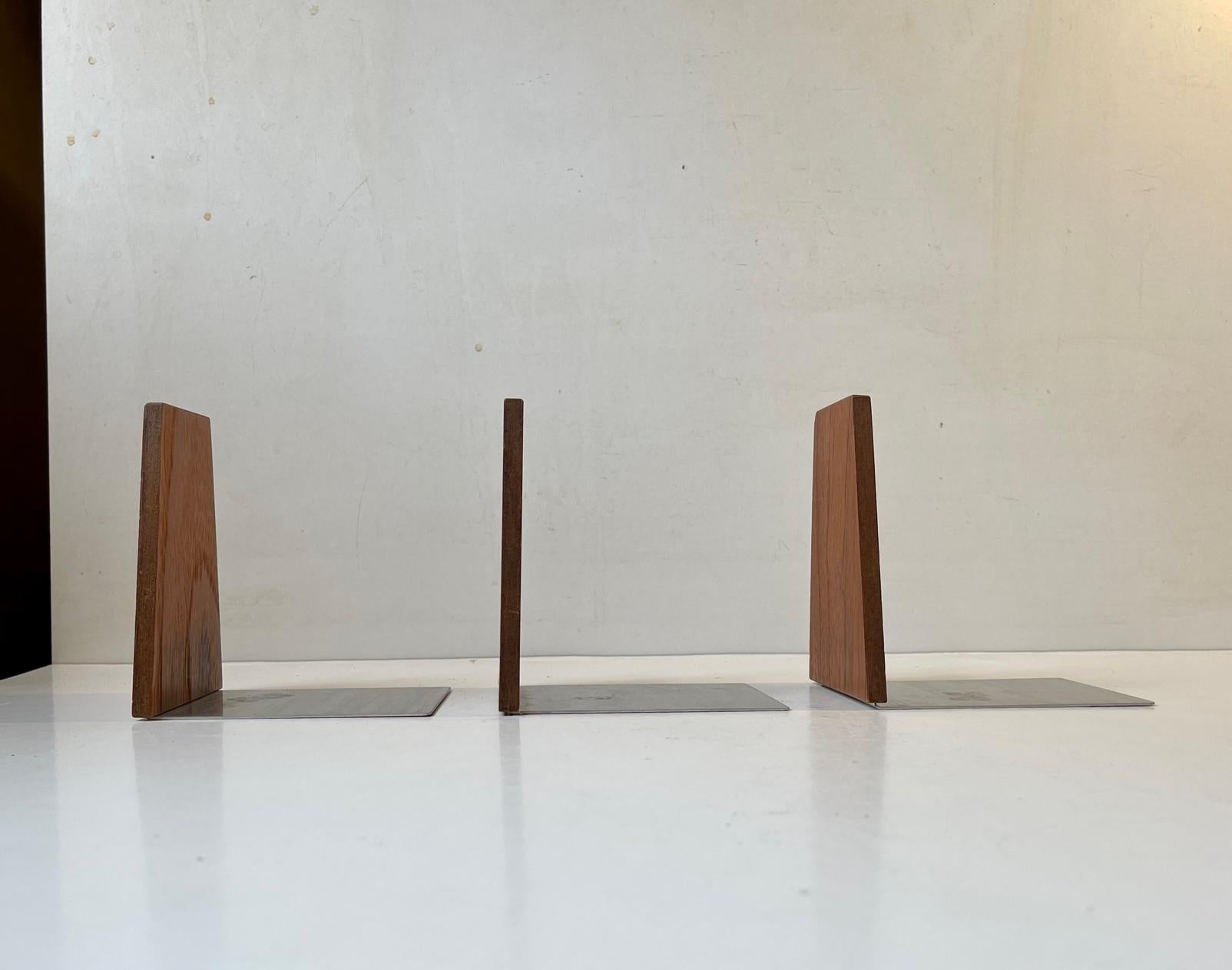 Scandinavian Modern Mid-Century Scandinavian Bookends in Teak, 1960s For Sale