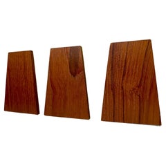 Mid-Century Scandinavian Bookends in Teak, 1960s