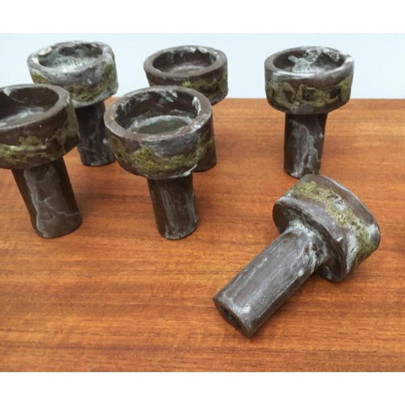 Candelabro Brutalista Escandinavo de Mediados de Siglo en Hierro Forjado, Años 60 en venta 7