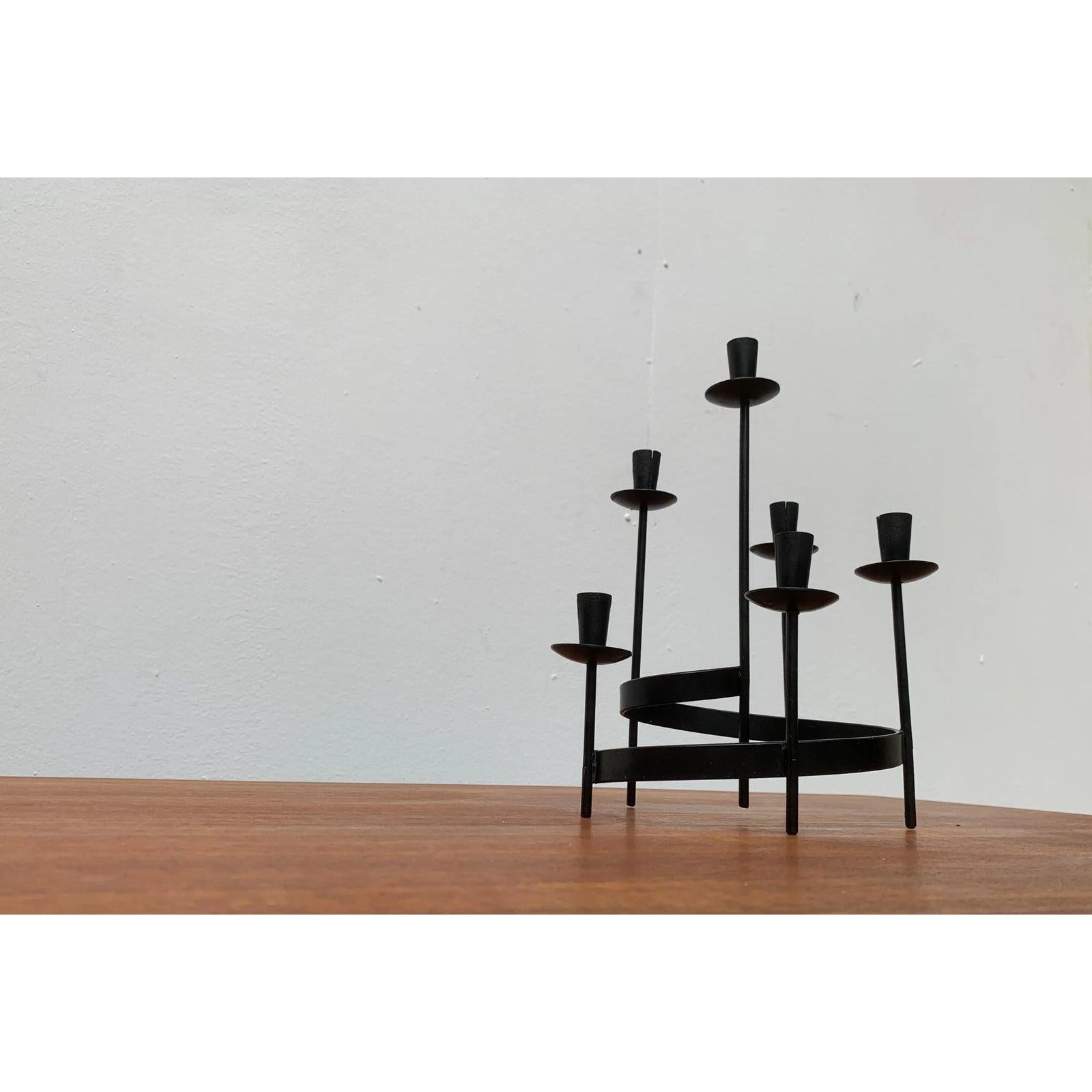 Skandinavischer brutalistischer Kerzenständer aus der Jahrhundertmitte, Ystad, 1960er Jahre im Angebot 1