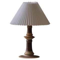 Mid-Century Scandinavian Ceramic Table Lamp by Tue Poulsen, Denmark, 1970s