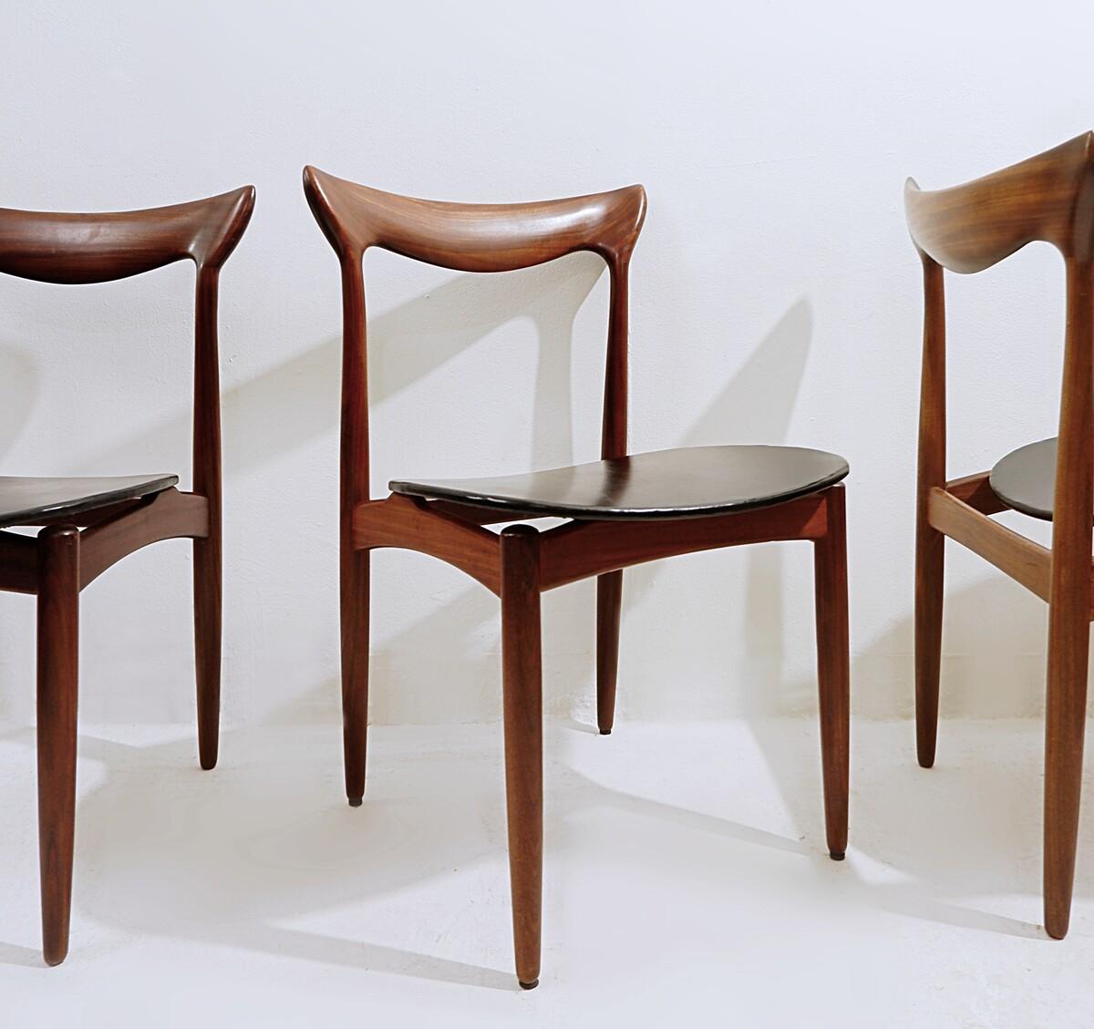 Mid-Century Scandinavian Chairs by H.W Klein for Bramin Mobler, Danish, 1960s 2