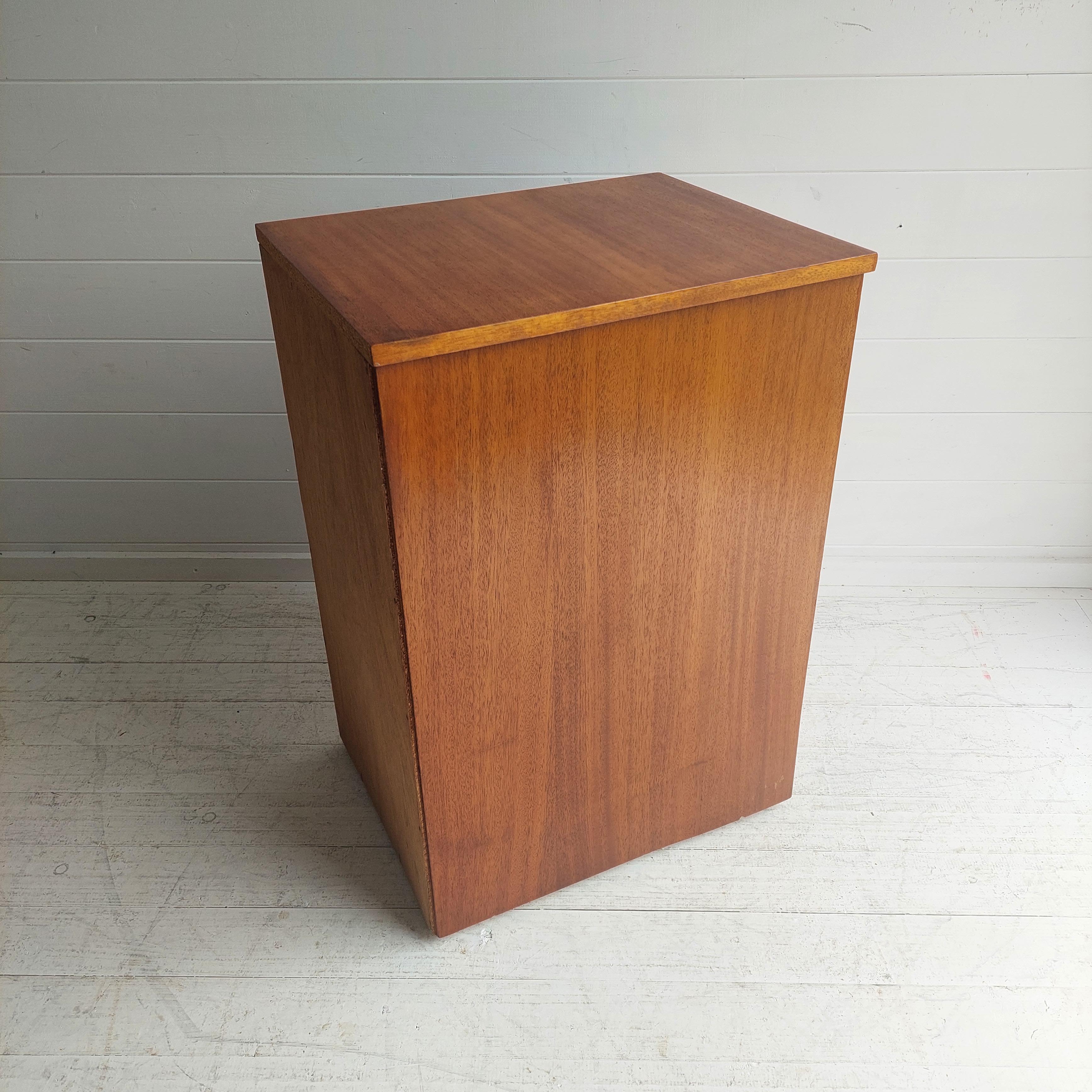Ash Mid Century Scandinavian Chest of drawers Filing cabinet bedside table, 70s