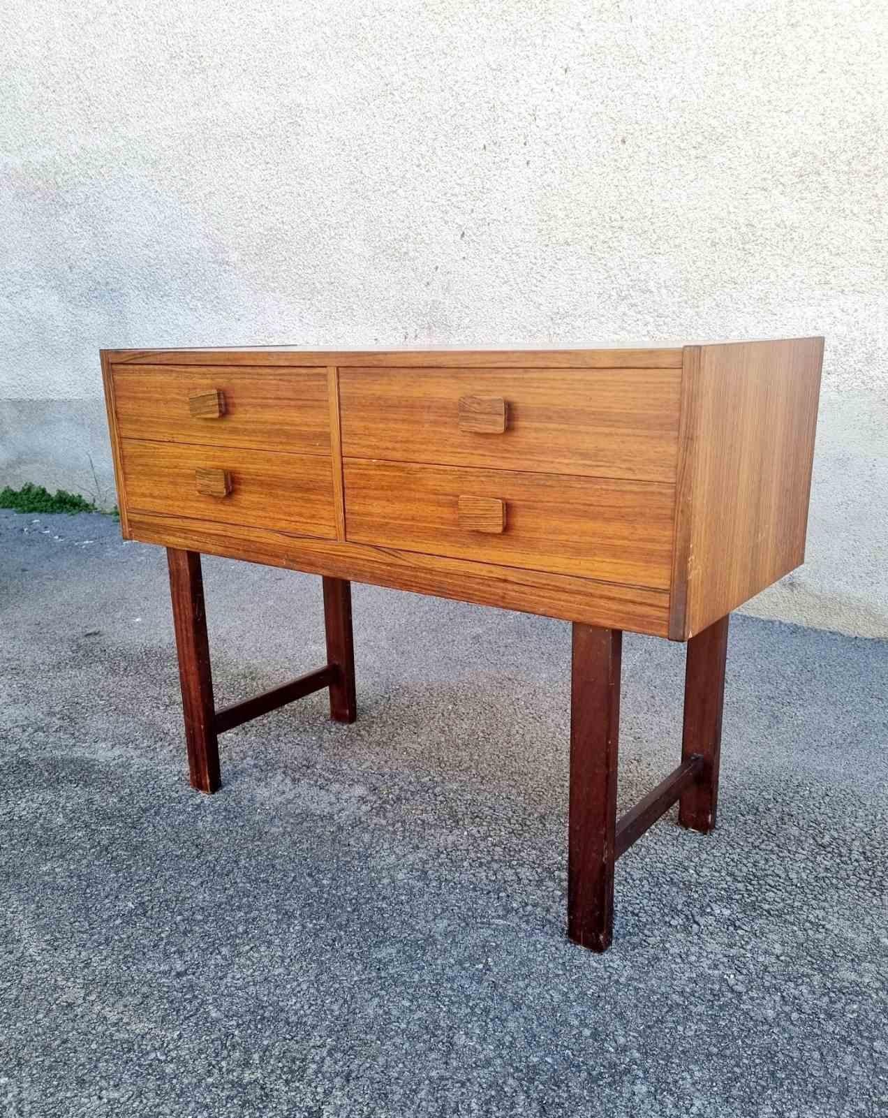 Mid-20th Century Mid Century Scandinavian Chest of Drawers in Teak, Sweden 60s For Sale