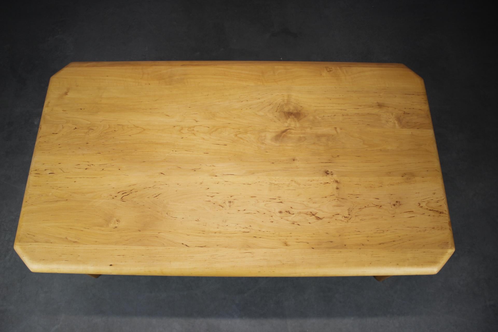 Scandinavo moderno Tavolo da conferenza scandinavo di metà secolo in betulla massiccia, anni '80 in vendita