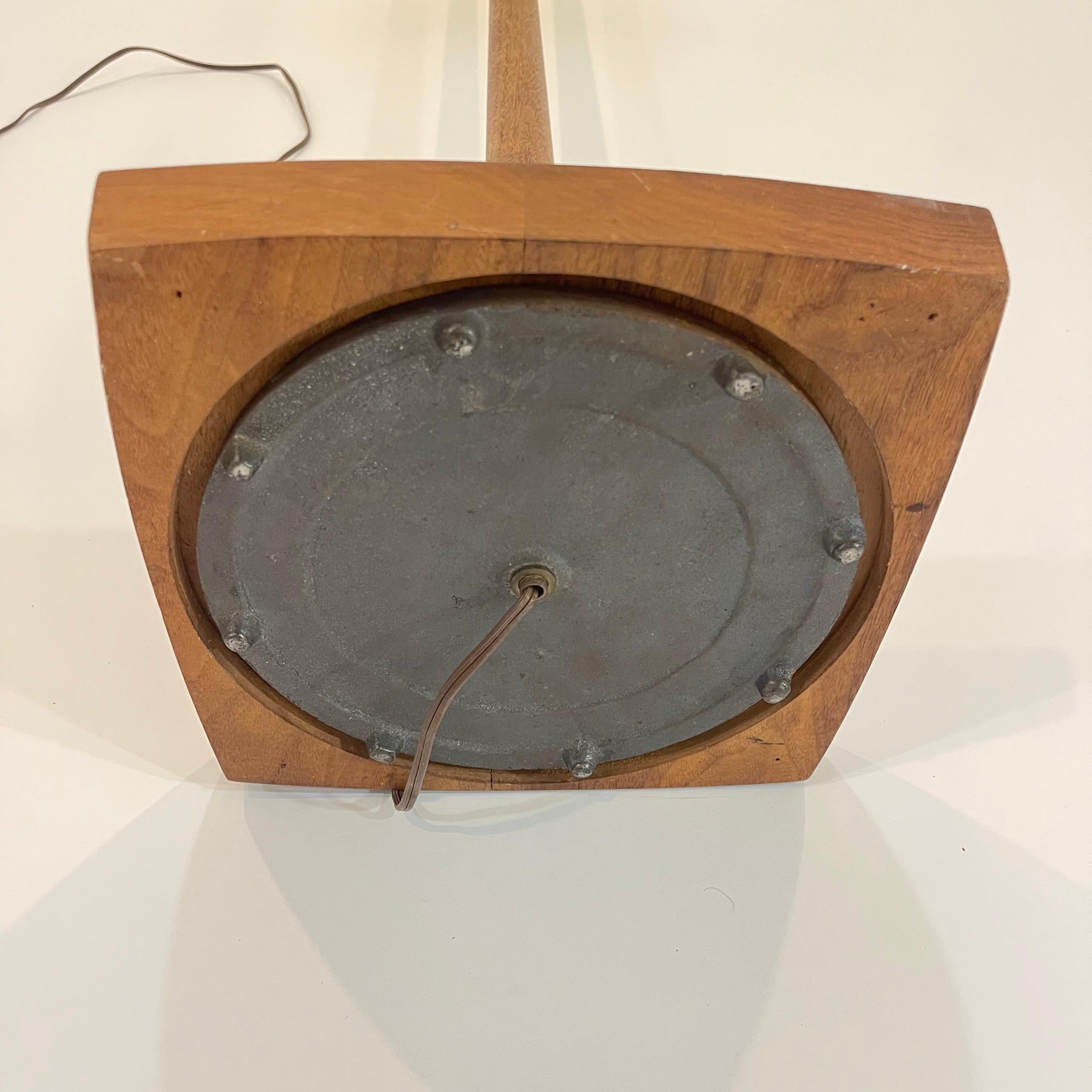 Schwedische Mid-Century-Stil-Designer-Stehlampe aus Teakholz und Stoff, Schweden, 1960er Jahre 6