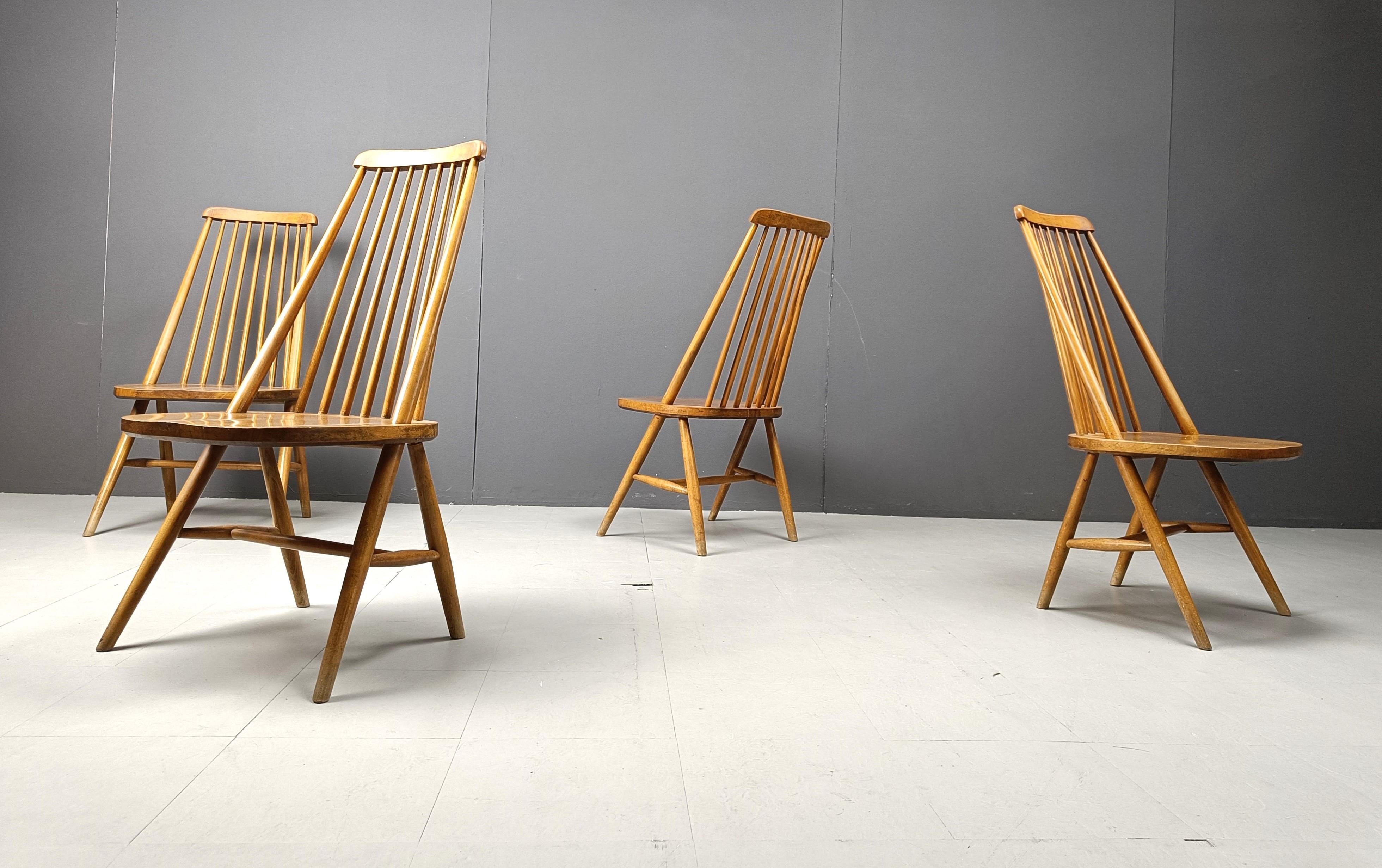 Teak Sedie da pranzo scandinave di metà secolo, anni '60 in vendita