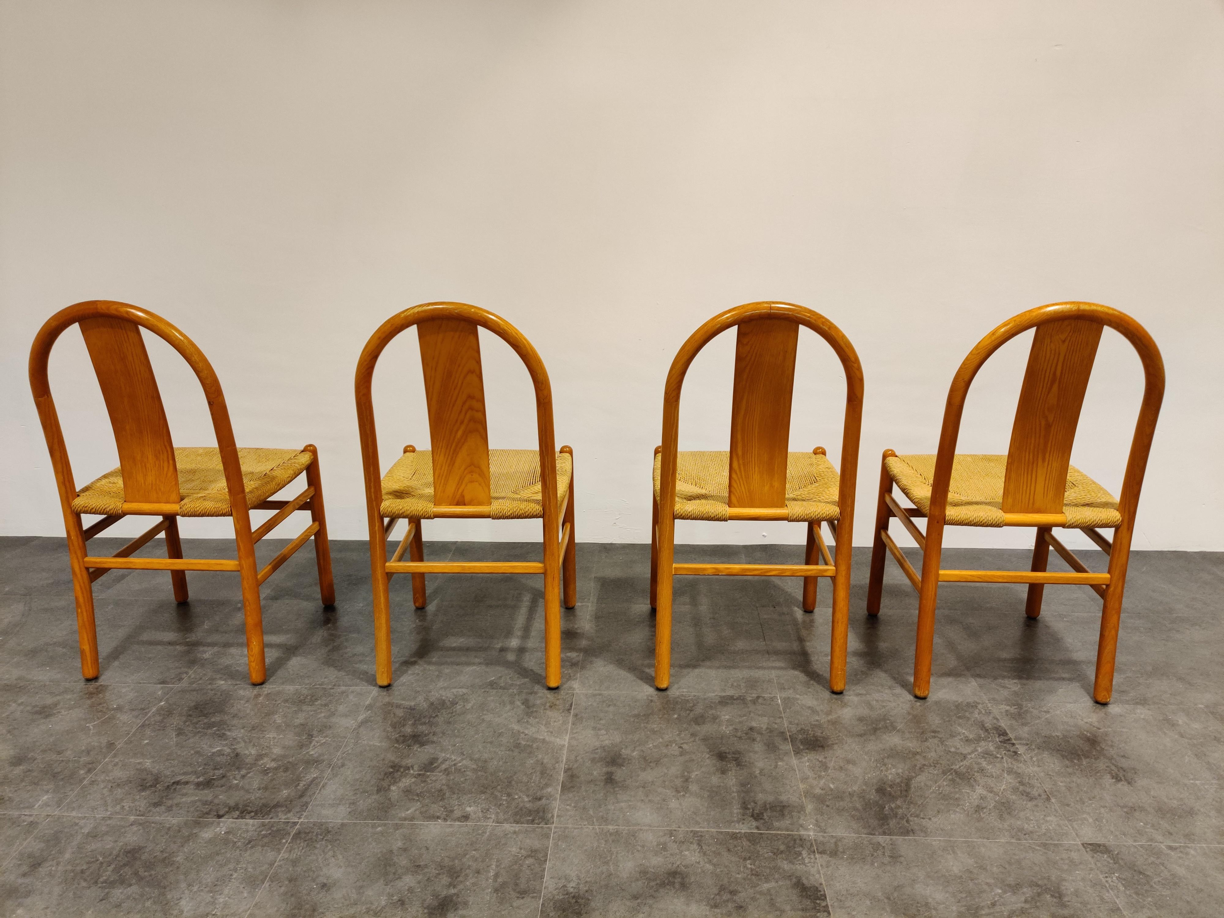 Scandinavian Modern Midcentury Scandinavian Dining Chairs, Set of 4, 1960s For Sale